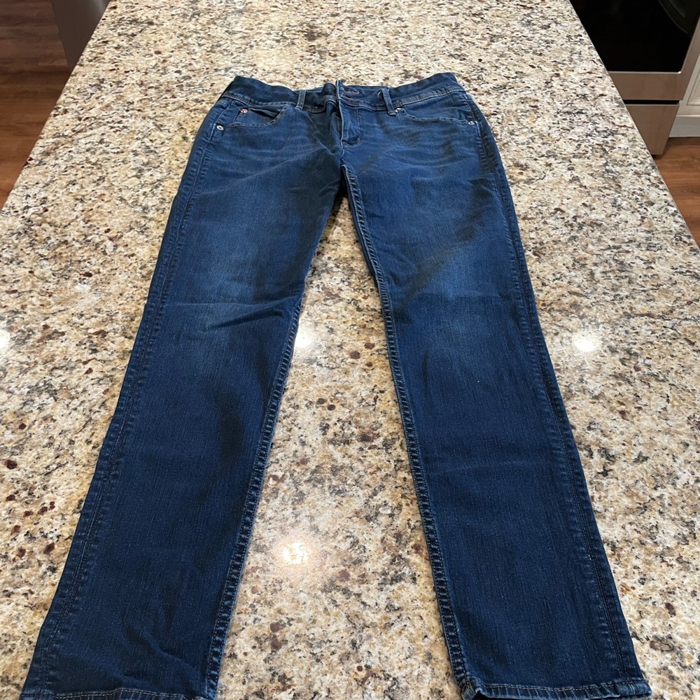 Hudson straight leg low rise jeans